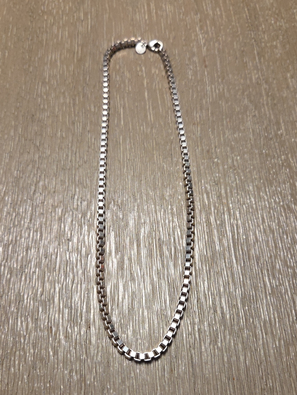 Tiffany & Co. 18" Venetian Box Chain Necklace & Pouch - Picture 2 of 5